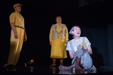 L to R: Michael Mayes (Picasso), Catherine Cook (Gertrude Stein), and Ava Pine (Youth) in 'After Life.' Photo: by Teresa Wood.
