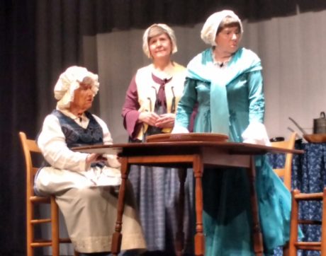 '2nd Best Bed': L to R: Elizabeth Belmonte, Marian Urnikis, and Carolyn Posey. Photo by Ellie Martin.