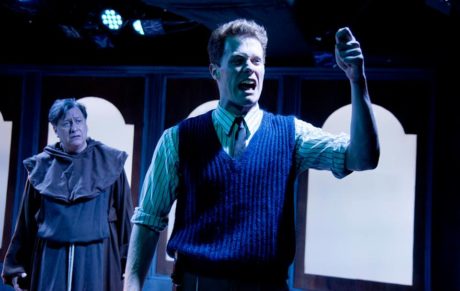 Tony Tsendeas (Friar Lawrence) and Brendan McMahon (Romeo). Photo by Joshua McKerrow.