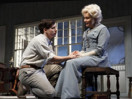 John Gallagher Jr. (Edmond) and Jessica Lange (Mary). Photo by Joan Marcus.