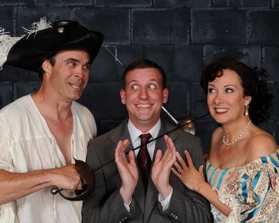 Greg Guyton, Henry Reisinger, Jr., and Michele Guyton. Photo by Tom Lauer.
