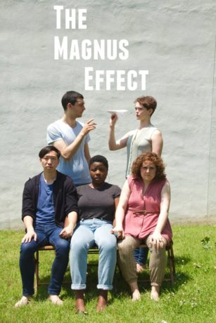 4.Richard Chan, Zoe Richards, Amanda Jill Robinson, David Pica, and Hannah Van Sciver in a promotional image for The Magnus Effect. Photo by Dave Sarrafian.