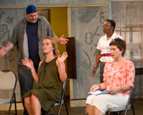 Matthew Gallant, Paige Fridell, Gayle Carney, and Julie Zito. Phot by Harvey Levine.