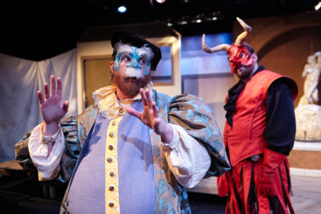 (From left:) Matthew Aldwin McGee (Salvatore Spittitucci/Il Dottore), and Doug Wilder (Royal Messenger/The Devil). Photo by C. Stanley Photography.
