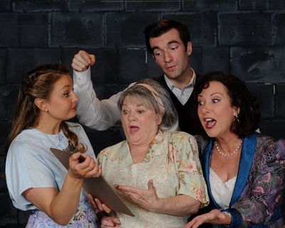 Caroline C. Kiebach, Carol Conley Evans, Jim Baxter, and Michele Guyton. Photo by Tom Lauer.