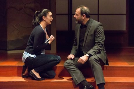 Joanna Liao (Setsuko Hearn) and Joe Guzmán (Darius Wheeler). Photo by Mark Garvin.
