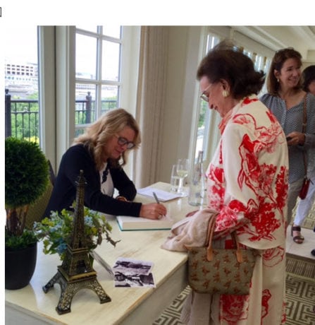 Selwa “Lucky” Roosevelt at the book signing.