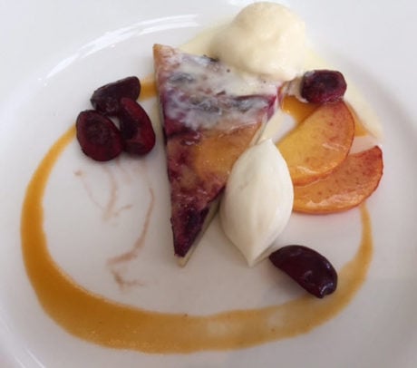 Peach and Cherry Clafouti.
