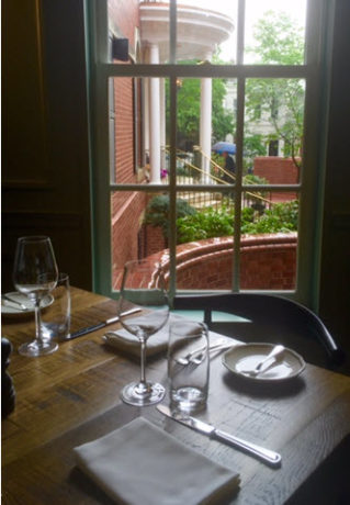 View of the Morrison House portico from Ashlar.
