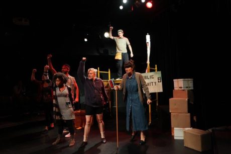 Sarah Anne Sillers, Sakile Lyles, Kamau D. Mitchell, Sarah Frances Hope Williams, Chris Rudy and Kaitlin Raine. Photo by Josh Rudy Photography.