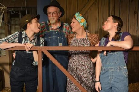 Juliet Beach, Ron Able, Sally Roffman, and Dana Fleischer. Photo courtesy of Laurel Mill Playhouse.