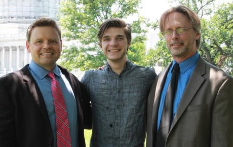 Sen. Bridges(Scott Cummings), Sen. Hunt (Terry Loveman), and Assistant Director Carson Collins.