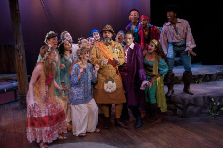 Larry Lees (Major-General Stanley) and the cast of 'The Pirates of Penzance.' Photo by John Flak.
