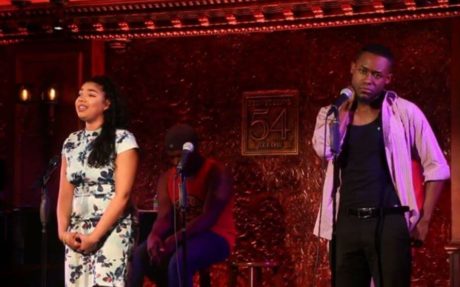 Geocel Batista and Vaughn Midder performing the song "When It's Cold Outside Reprise."
