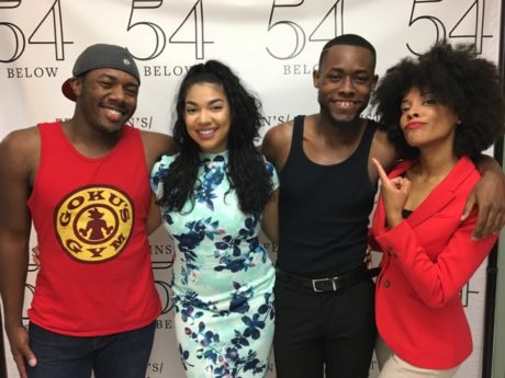Jonathan Palmer, Geocel Batista, Shannan E. Johnson, and Vaughn Midder performing live at 54 Below on July 30, 2016.