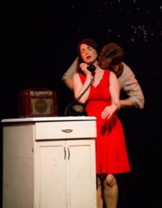 Elisa Matthews (Francesca) and Derek Basthemer (Robert). Photo by Maura McConnell.