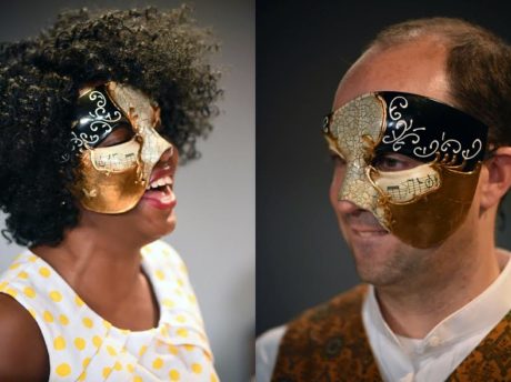 Debora Crabbe and Bobby Welsh. Photo by Rob Cuevas Providence Players.
