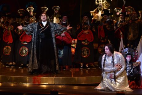 Marco Berti (Calaf), and (Turandot). Photo by Kelly & Massa Photography.