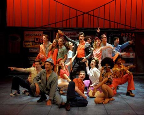 The Company of 'Saturday Night Fever: The Musical.' Photo courtesy of Westchester