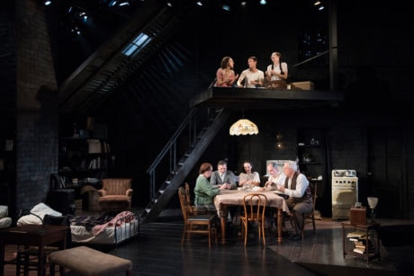 The cast of Olney Theatre Center's 'The Diary of Anne Frank.' Photo by Stan Barouh.