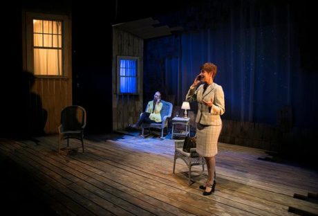 Julie-Ann Elliott (Juliana), and Maggie Robertson (The Woman). Photo by Katie Simmons-Barth.