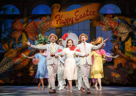 L to R: Corbin Bleu (Ted), Lora Lee Gayer (Linda) and Bryce Pinkham (Jim) in 'Holiday Inn.' Photo by Joan Marcus.