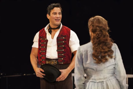 (L to R) Nicholas Rodriguez (Billy Bigelow) and Betsy Morgan (Julie Jordan). Photo by Maria Baranova.
