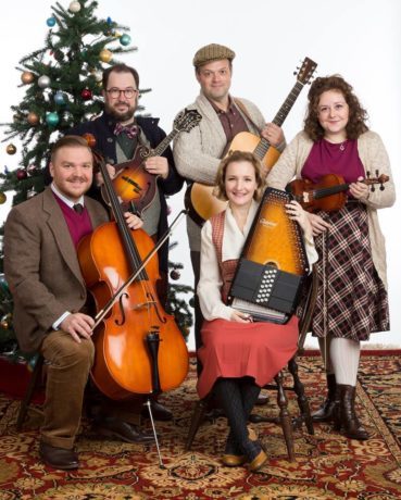 Clockwise from left: Matthew Mastronardi, Aaron Cromie, Scott Greer, Amanda Jill Robinson, and Maggie Lakis. Photo by Mark Garvin.