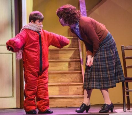 Randy (Aidan Crane) and his Mom (Jennie Eisenhower). Photo courtesy of The Media Theatre.