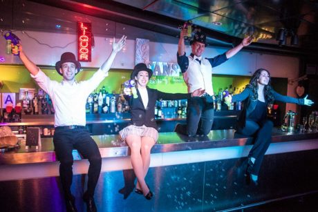 Alex Herrera, Nicole DiMattei, Luke Schaffer, and Sarah Hinrichsen. Photo courtesy Broadway Theatre Studio.