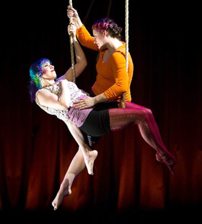Lee Thompson and Lauren Rile Smith in 2016's Surface Tension. Photo by Michael Ermilio.