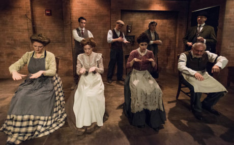 Laura King Otazo, Malka Wallick, Lauriel Friedman, Stuart Zagnit (front), Jake Horowitz, Kevin Lowry, Paulette Oliva, and Jay Russell (behind). Photo by Russ Rowland.