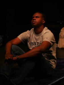 Philip Kershaw (Marcus) in A Burial Place. Photo by Elizabeth Floyd.
