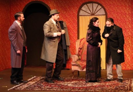 Ken Ludwig's Baskerville: A Sherlock Holmes Mystery, plays through May 5 at the Greenbelt Arts Center. Photo by Jon Barrett.