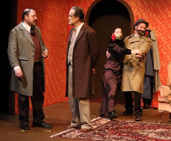 Ken Ludwig's Baskerville: A Sherlock Holmes Mystery, plays through May 5 at the Greenbelt Arts Center. Photo by Jon Barrett.