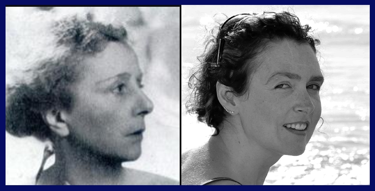 Side by Side: Margherita Sarfatti and Emily Canavan who plays her in the upcoming drama 'Margherita.' Photo courtesy of the artist.
