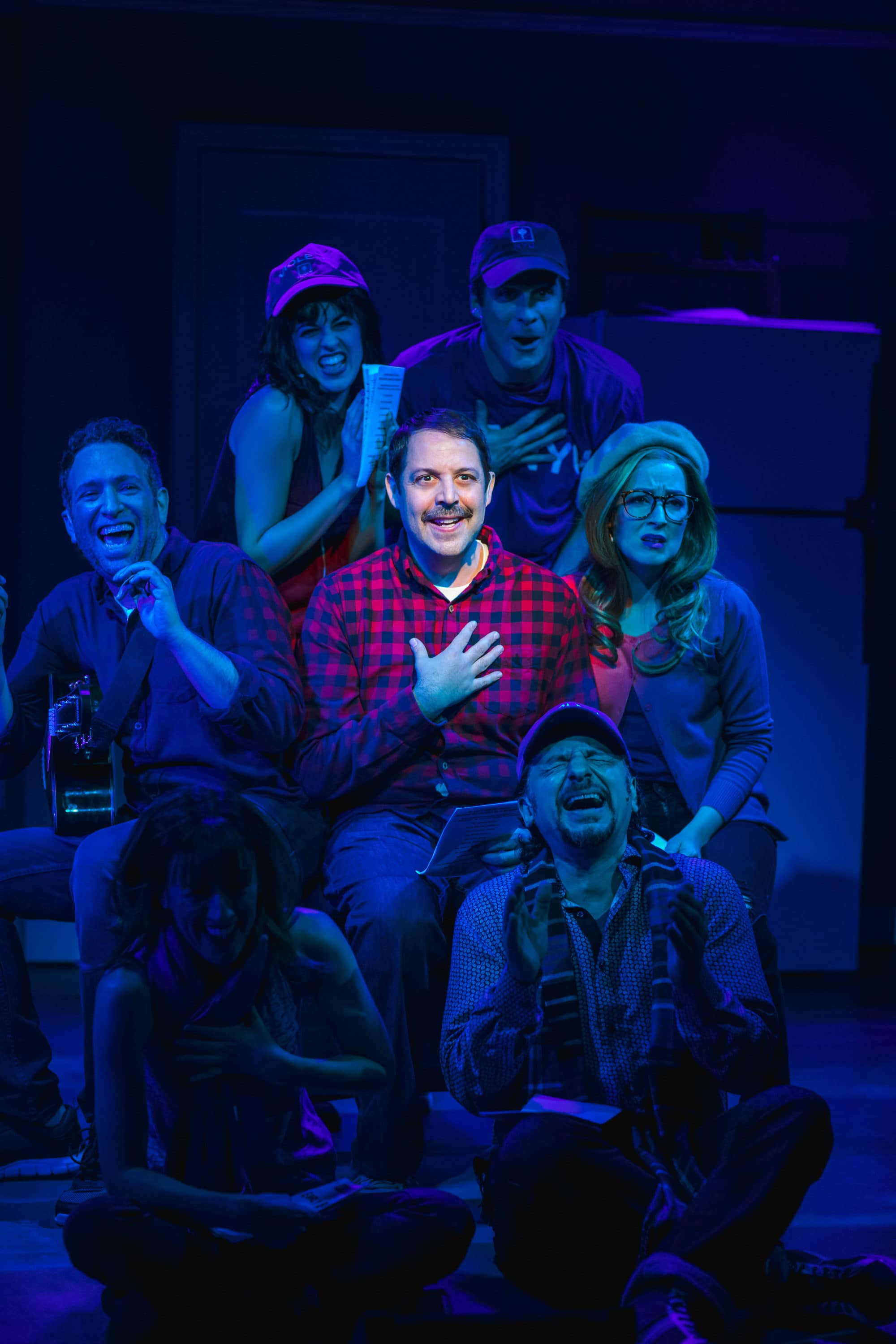 Steve Rosen and cast. Photo by Caitlin McNaney.