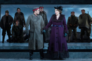 Nikolaus Sprink (Alexander McKissick) and Anna Sorensen (Raquel Gonzalez) refuse to separate in WNO's Silent Night. Photo by Teresa Wood