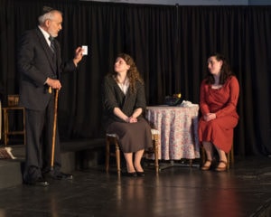 Jerry Schuchman, Annette Kalicki, and Christen Stephansky in A Shayna Maidel. Photo by Harvey Levine.