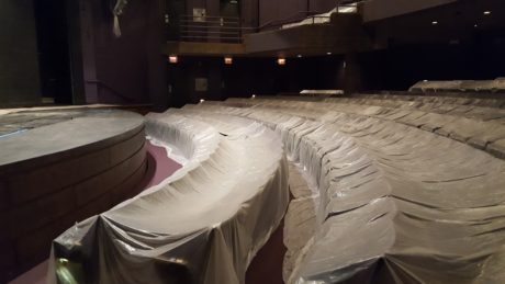 The Alden Theatre under renovation. Photo by David Siegel.
