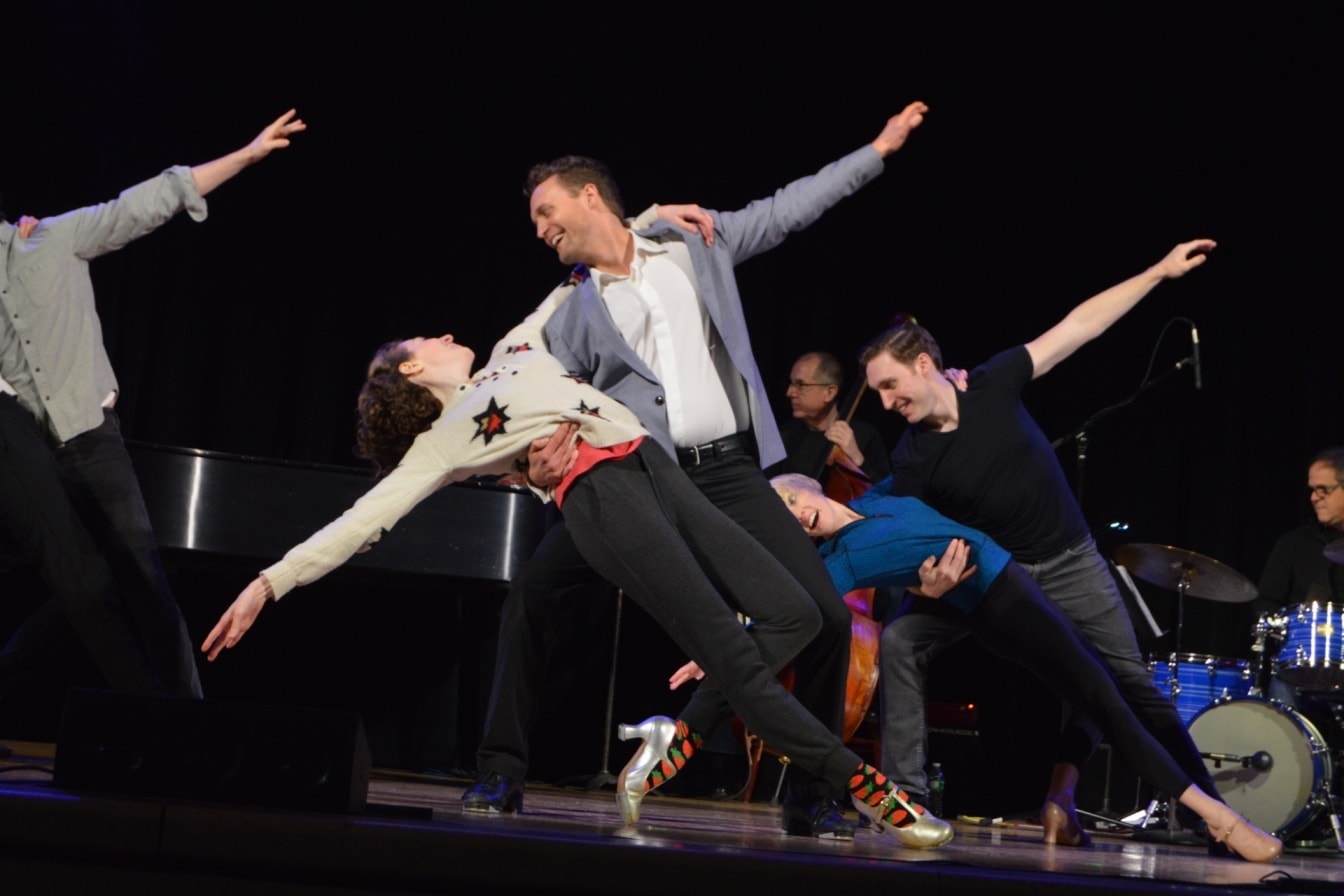 Danny Gardner and the Broadway by the Year Dance Troupe.