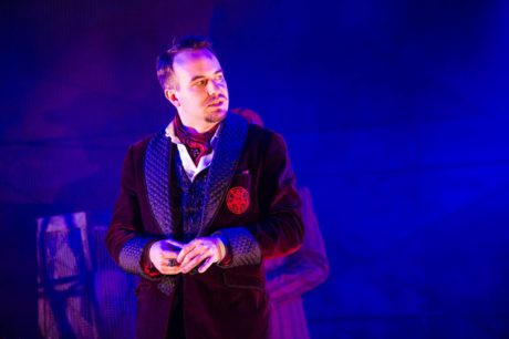 Scott Ward Abernethy as Woland in Constellation Theatre's production of 'The Master and Margarita.' Photo by DJ Corey Photography.