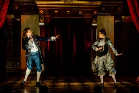 language of the fan in Folger Theatre’s 'Nell Gwynn.' Photo by Brittany