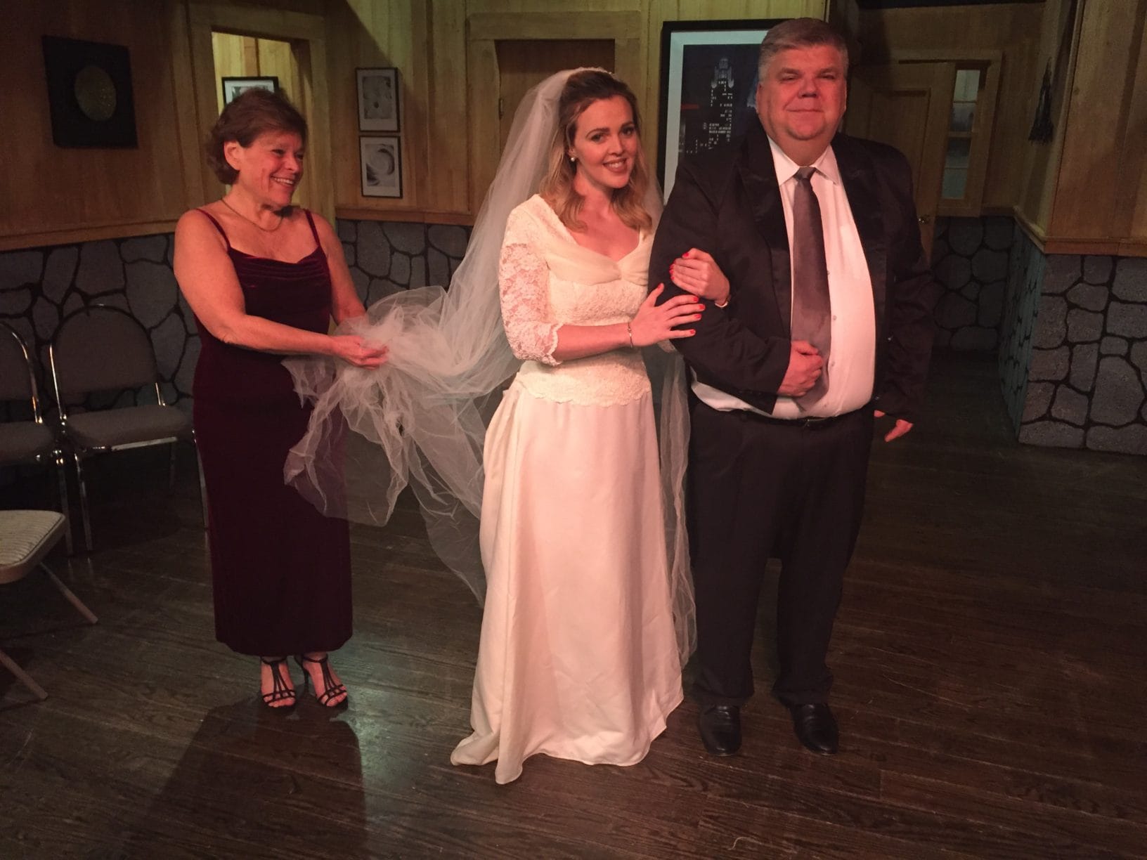 Susan Paisner, Rachael Harding, Jim Kitterman in 'Plaza Suite.' Photo by Bill Spitz.