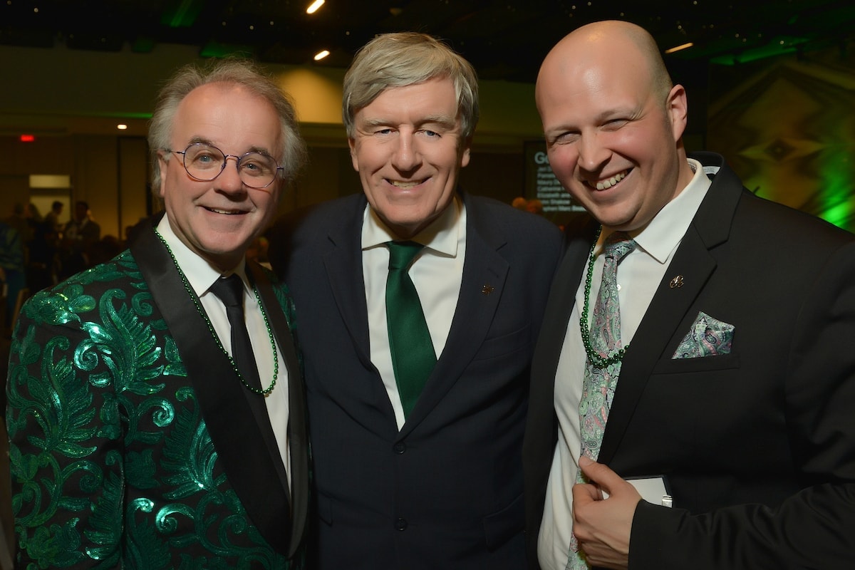 Artistic Director Christopher Bell, Irish Ambassador Daniel Mulhall, Executive Director Stephen Beaudoin. Photo by Shannon Finney.