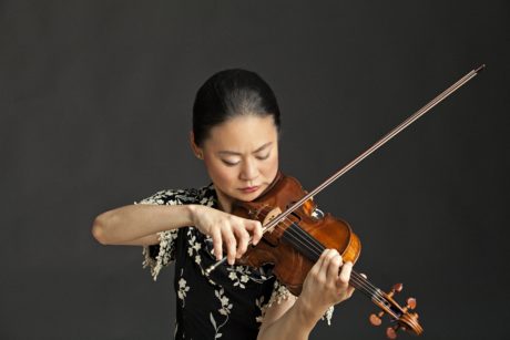 Violinist Midori. Photo by Timothy Greenfield-Sanders.