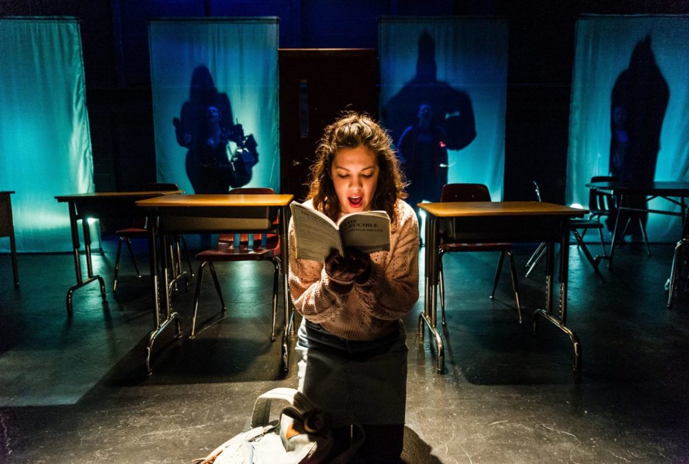 Gabby Wolfe as Mercedes in The Hub Theatre's production of 'The Burn.' Photo by DJ Corey Photography.