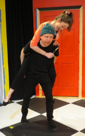Deb (Kira Burri) has issues with Trent (Evan Crump) in Best Medicine Rep's 'Play Date.' Photo by Elizabeth Kemmerer.