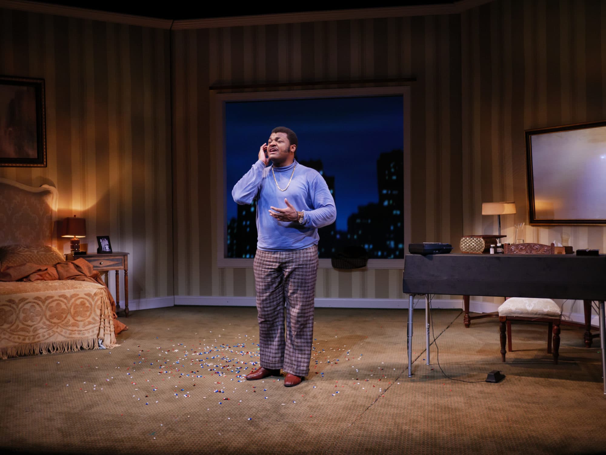 Kelvin Roston Jr. in 'Twisted Melodies' at Mosaic Theater Company of DC. Photo by John Chavez.