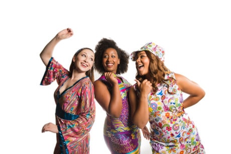 Allison Bradbury, Bethel Elias, and Shayla Lowe in 'Beehive' at NextStop Theatre Company. Photo by Lock & Company.